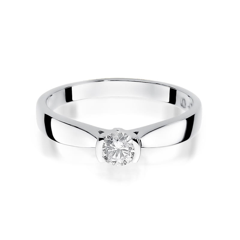 Pierścionek W223B Diament 0,25ct białe złoto