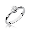 Pierścionek W224B Diament 0,30ct białe złoto