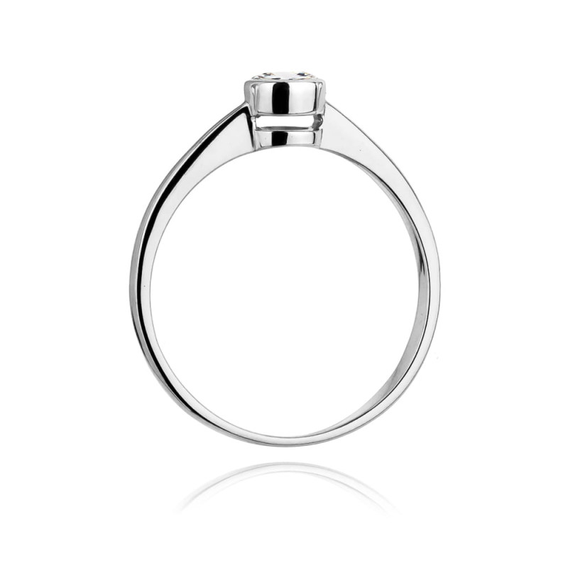 Pierścionek W224B Diament 0,30ct białe złoto