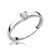 Pierścionek W225 Diament 0,10ct białe złoto