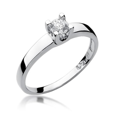 Pierścionek W225B Diament 0,30ct białe złoto