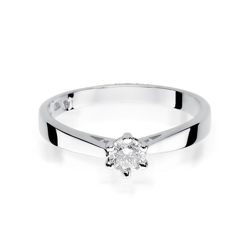 Pierścionek W229B Diament 0,30ct białe złoto