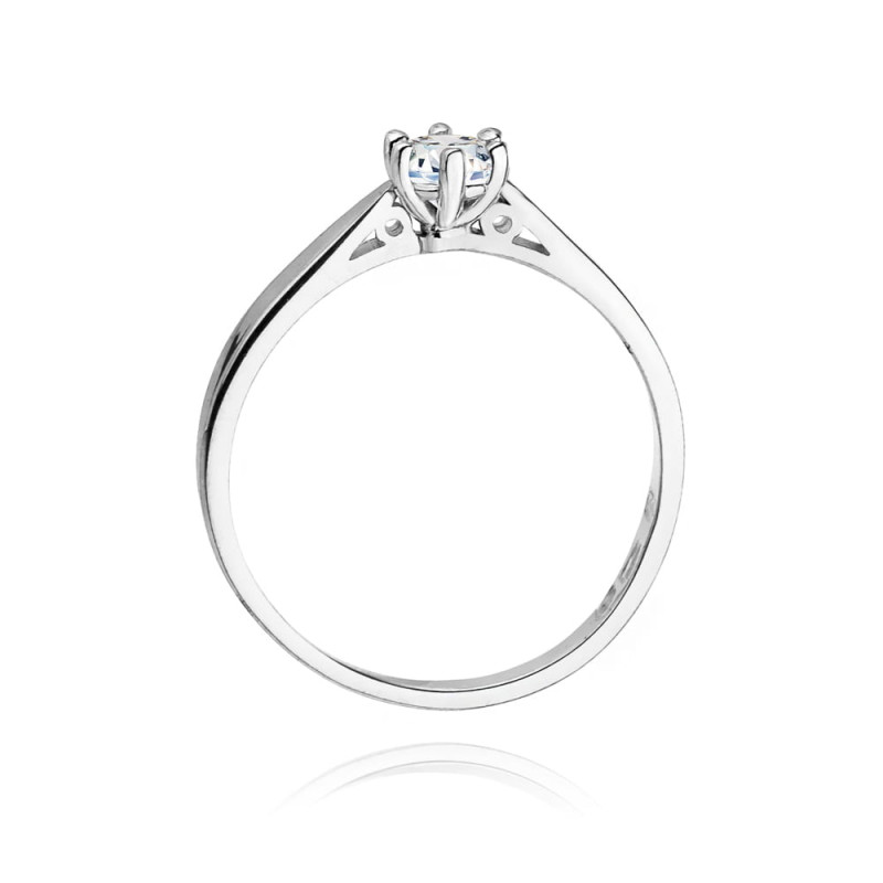 Pierścionek W229B Diament 0,30ct białe złoto