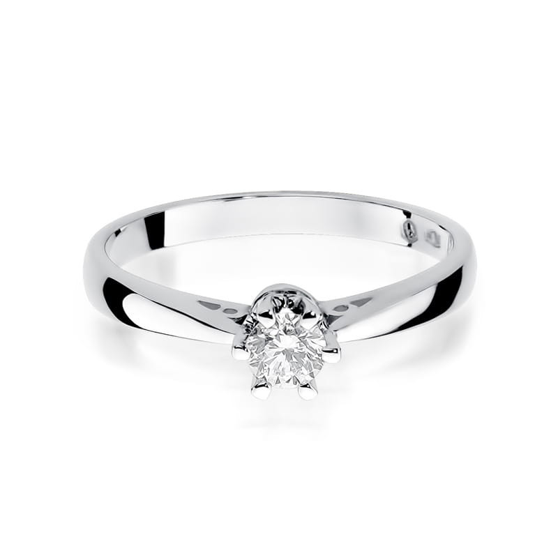 Pierścionek W234 Diament 0,25ct białe złoto