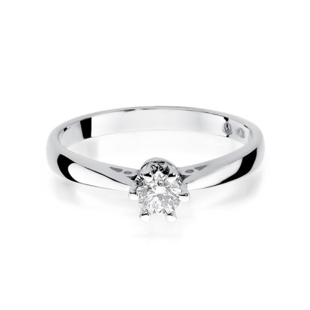 Pierścionek W234 Diament 0,30ct białe złoto