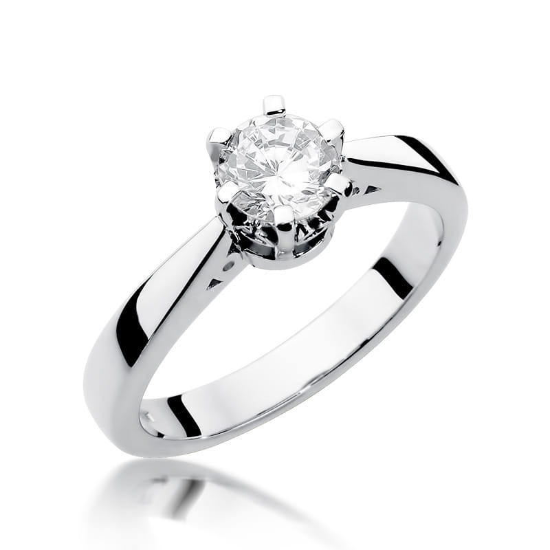 Pierścionek W234 Diament 1,00ct białe złoto