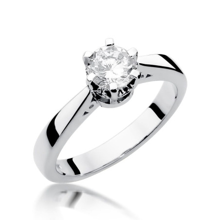 Pierścionek W234 Diament 1,00ct białe złoto