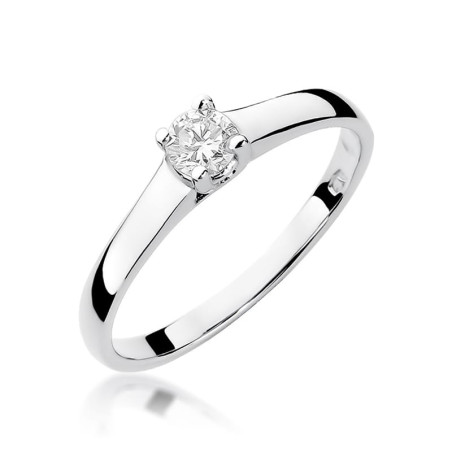 Pierścionek W239 Diament 0,20ct białe złoto