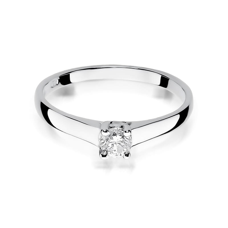 Pierścionek W239 Diament 0,20ct białe złoto