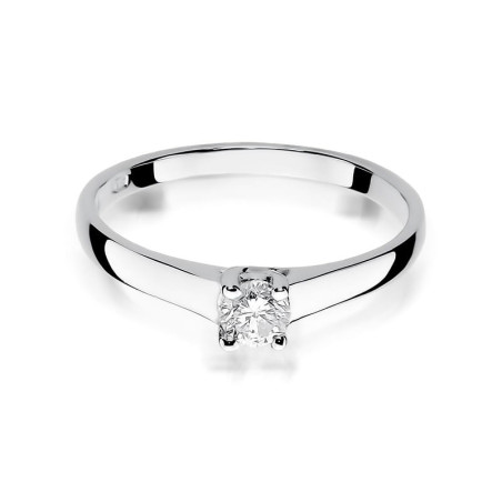 Pierścionek W239 Diament 0,20ct białe złoto