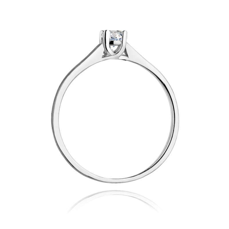 Pierścionek W239 Diament 0,20ct białe złoto