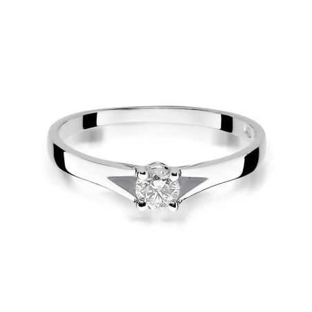 Pierścionek W240 Diament 0,20ct białe złoto
