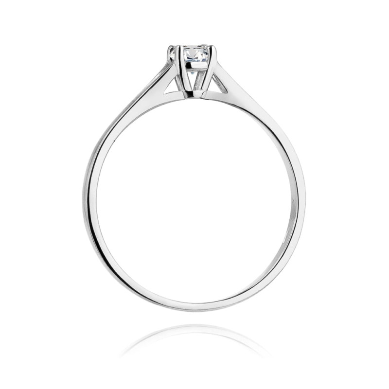 Pierścionek W240 Diament 0,20ct białe złoto