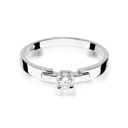 Pierścionek W241 Diament 0,20ct białe złoto