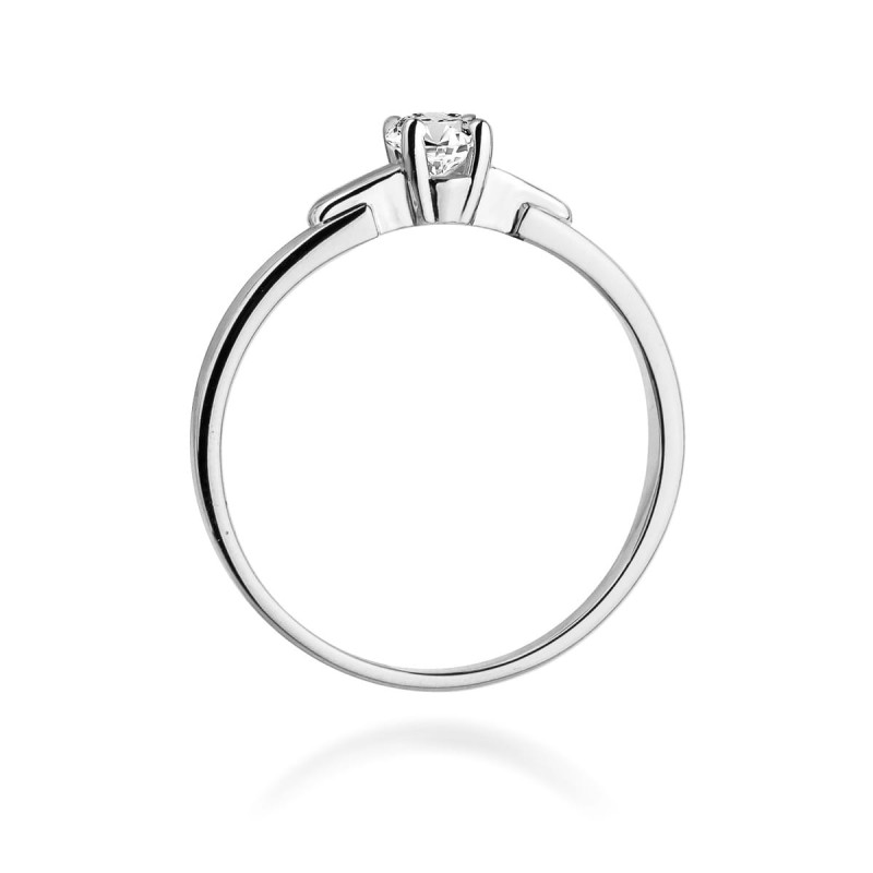 Pierścionek W241 Diament 0,20ct białe złoto