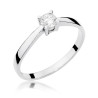 Pierścionek W242 Diament 0,20ct białe złoto