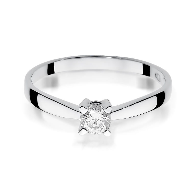 Pierścionek W242 Diament 0,20ct białe złoto