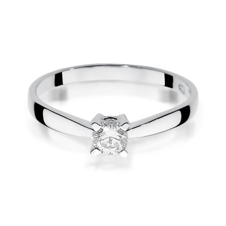 Pierścionek W242 Diament 0,20ct białe złoto