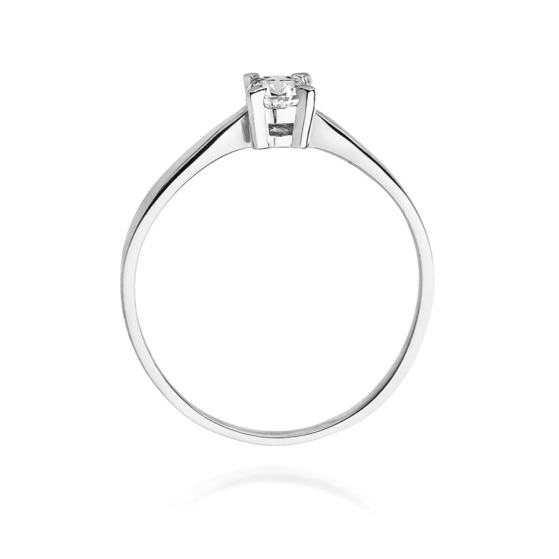 Pierścionek W242 Diament 0,20ct białe złoto