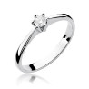 Pierścionek W256 Diament 0,15ct białe złoto