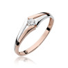 Pierścionek W207 Diament 0,08ct różowe złoto
