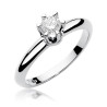 Pierścionek W267 Diament 0,30ct białe złoto