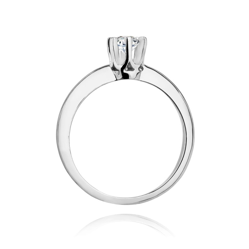 Pierścionek W267 Diament 0,30ct białe złoto