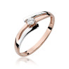Pierścionek W210 Diament 0,08ct różowe złoto