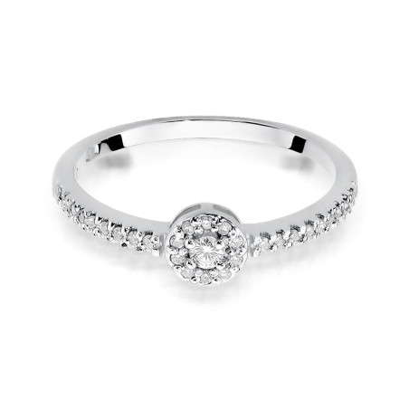 Pierścionek W273 Diament 0,05ct białe złoto