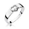 Pierścionek W276 Diament 0,04ct białe złoto