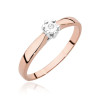 Pierścionek W222T Diament 0,01ct różowe złoto