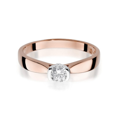 Pierścionek W223B Diament 0,25ct różowe złoto