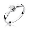 Pierścionek W294 Diament 0,10ct białe złoto