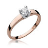 Pierścionek W225B Diament 0,25ct różowe złoto
