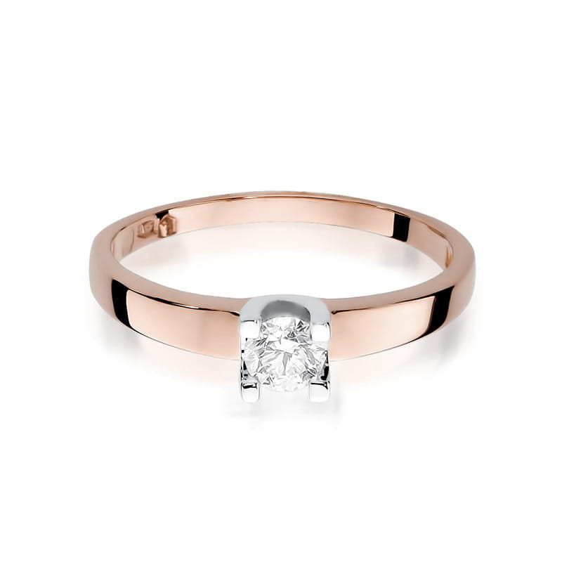 Pierścionek W225B Diament 0,30ct różowe złoto