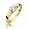 Pierścionek W320 Diament 0,30ct żółte złoto