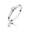 Pierścionek W311 Diament 0,09ct białe złoto