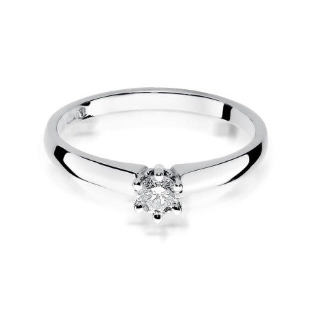 Pierścionek W317 Diament 0,20ct białe złoto