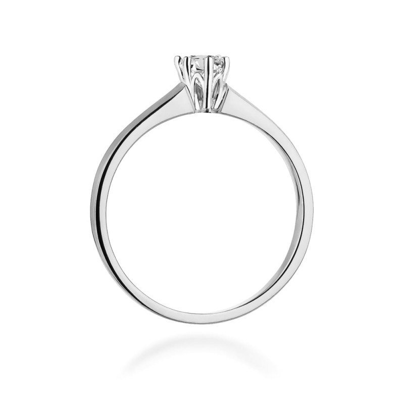 Pierścionek W317 Diament 0,20ct białe złoto