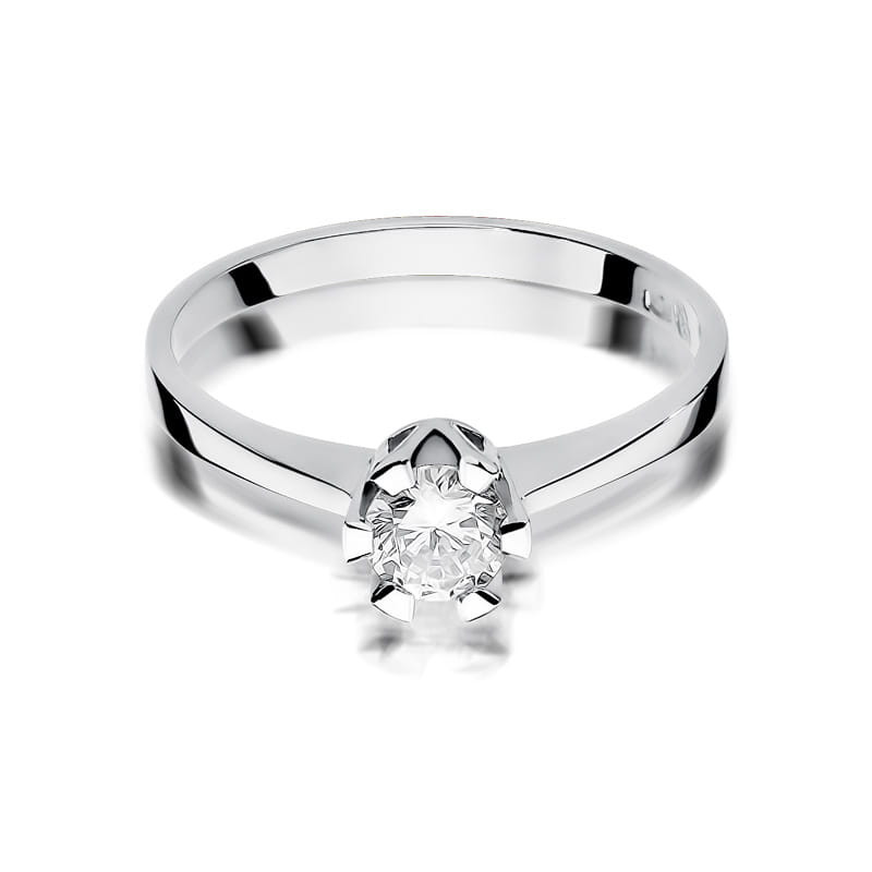 Pierścionek W319 Diament 0,50ct białe złoto