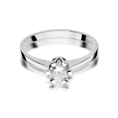 Pierścionek W319 Diament 0,50ct białe złoto