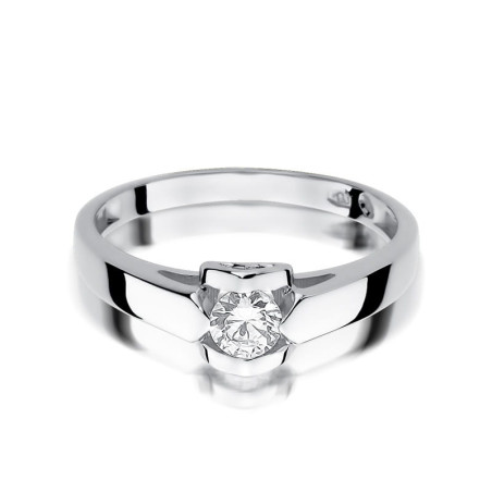 Pierścionek W320 Diament 0,30ct białe złoto