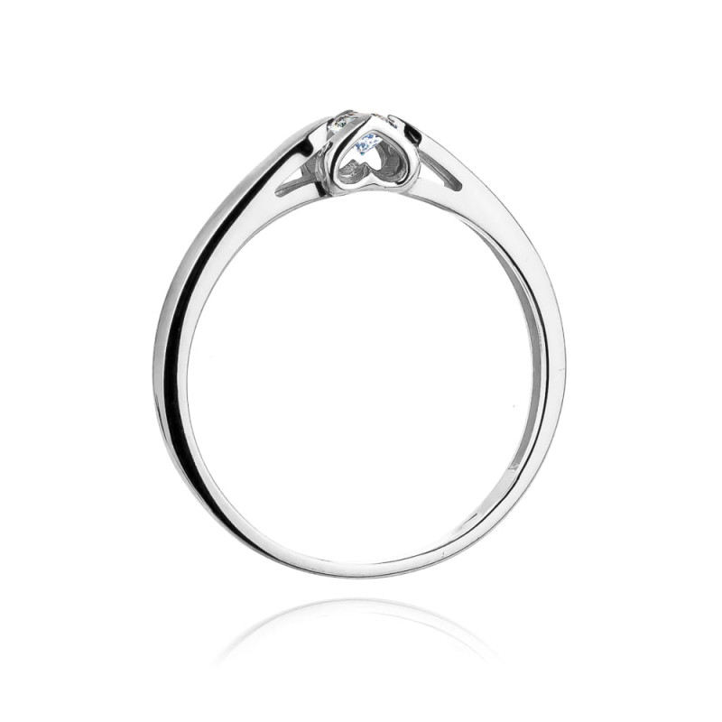 Pierścionek W320 Diament 0,30ct białe złoto