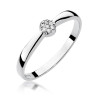 Pierścionek W322 Diament 0,04ct białe złoto