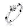 Pierścionek W329 Diament 0,10ct białe złoto
