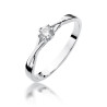 Pierścionek W340 Diament 0,12ct białe złoto