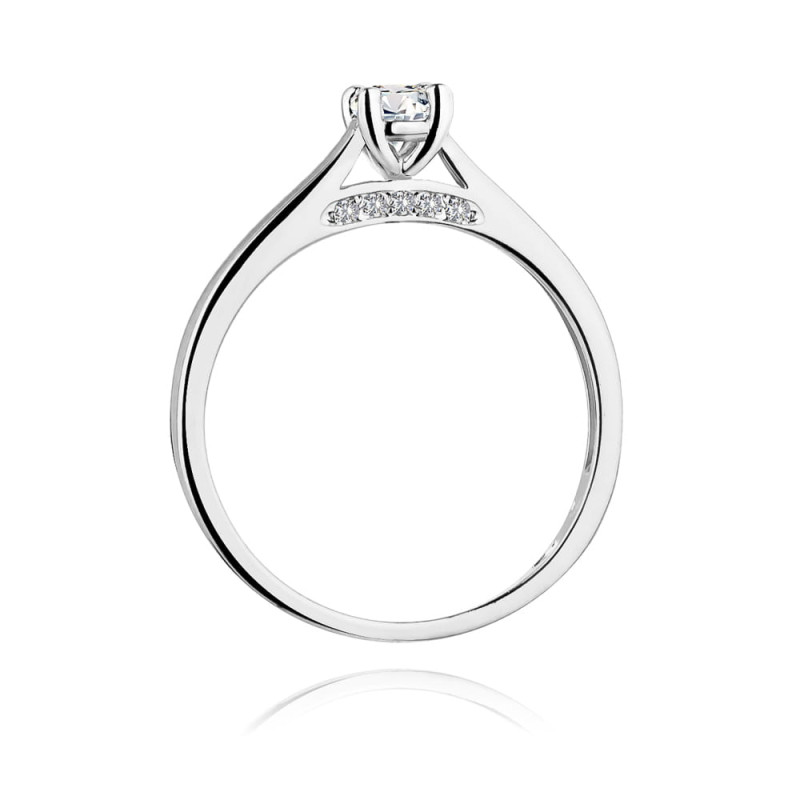 Pierścionek W341 Diament 0,25ct białe złoto