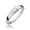 Pierścionek W343 Diament 0,10ct białe złoto