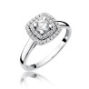 Pierścionek W345 Diament 0,30ct białe złoto