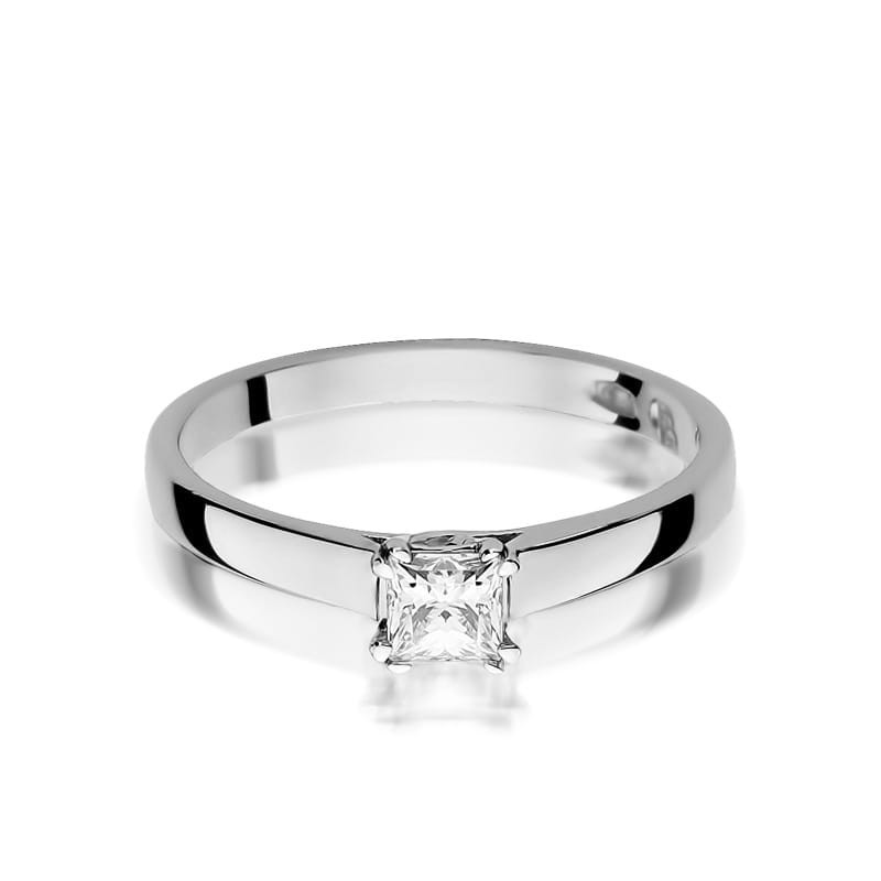 Pierścionek W347 Diament 0,30ct białe złoto